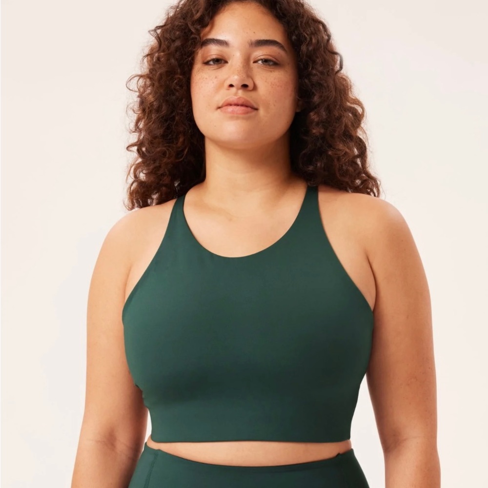Girlfriend Collective Topanga High Neck Racerback Sport Bra